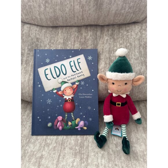 Jellycat Eldo Elf with Book Set New Christmas Gift for Kids - Picture 1 of 5